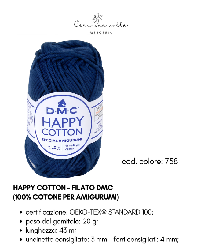 DMC Happy Cotton – Filato 100% cotone per amigurumi