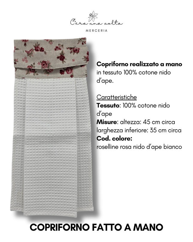 Copriforno fatto a mano Roselline
