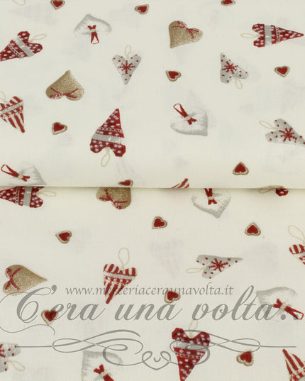 Tessuto shabby a cuori
