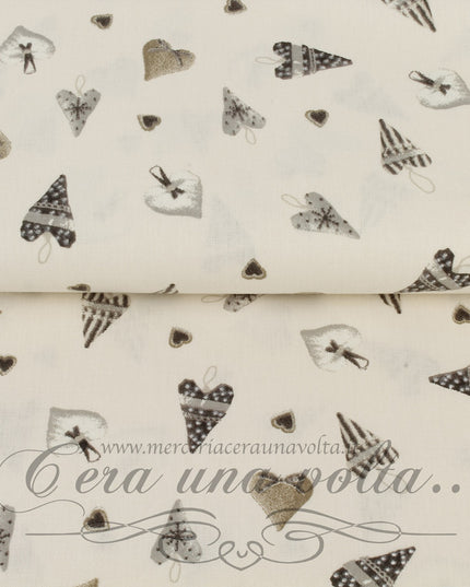 Tessuto shabby a cuori