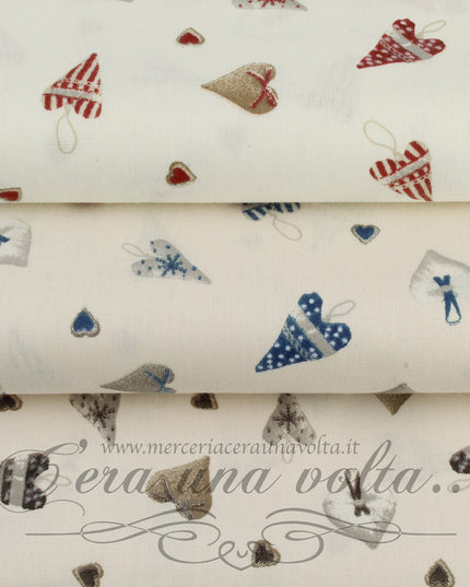 Tessuto shabby a cuori