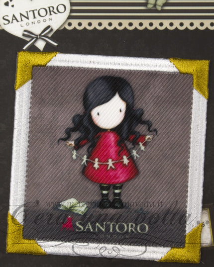 Patch termo adesiva quadrata Santoro Bambola Marrone