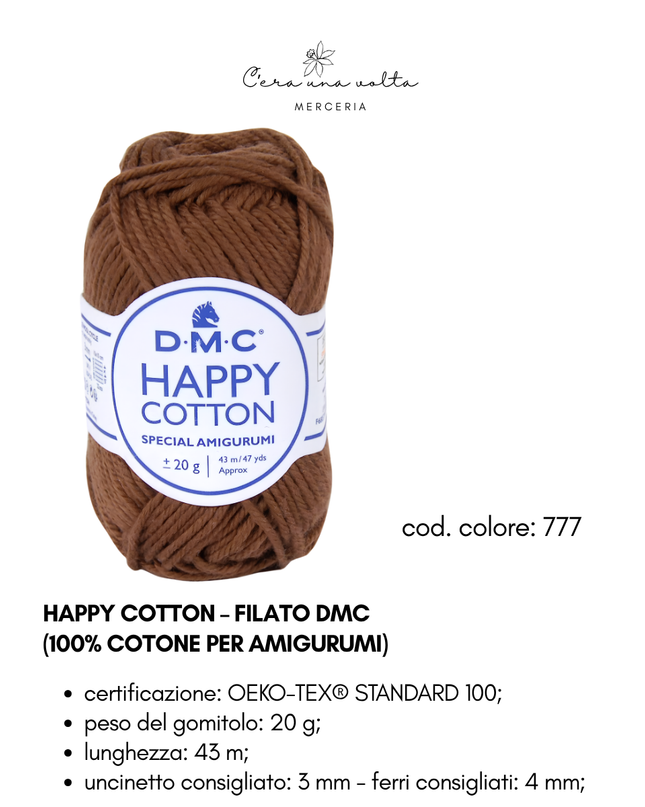 DMC Happy Cotton – Filato 100% cotone per amigurumi