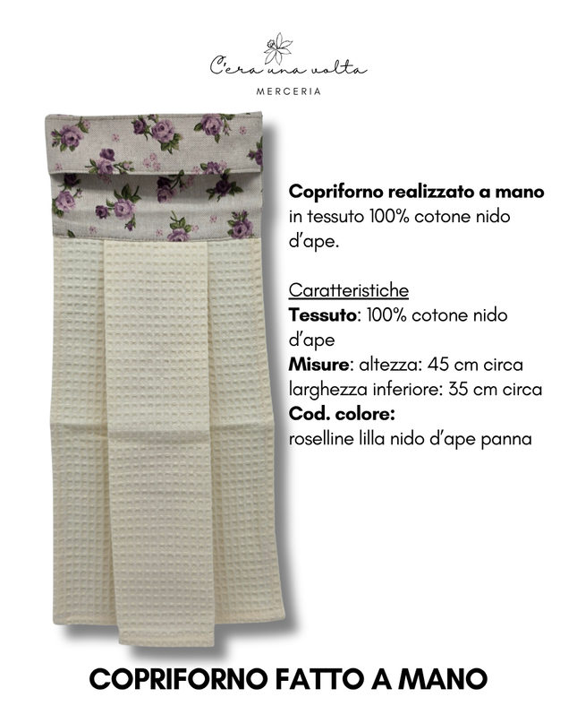 Copriforno fatto a mano Roselline