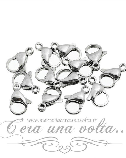 5 Pz Moschettoni chiusure per collane