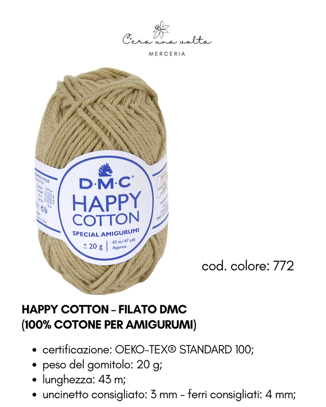 DMC Happy Cotton – Filato 100% cotone per amigurumi