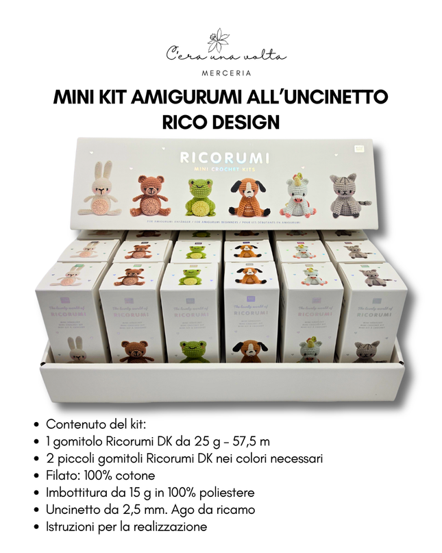 Mini Kit Amigurumi all’Uncinetto – Rico Design