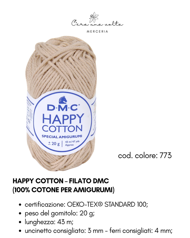 DMC Happy Cotton – Filato 100% cotone per amigurumi