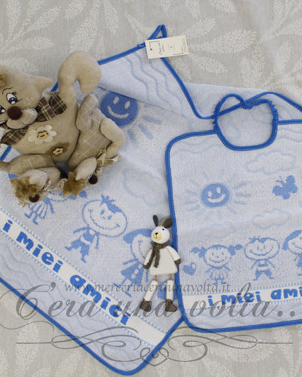 Set asilo 2 pz I miei amici Azzurro