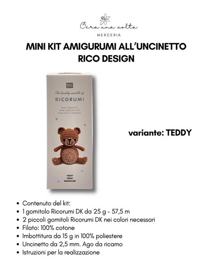 Mini Kit Amigurumi all’Uncinetto – Rico Design