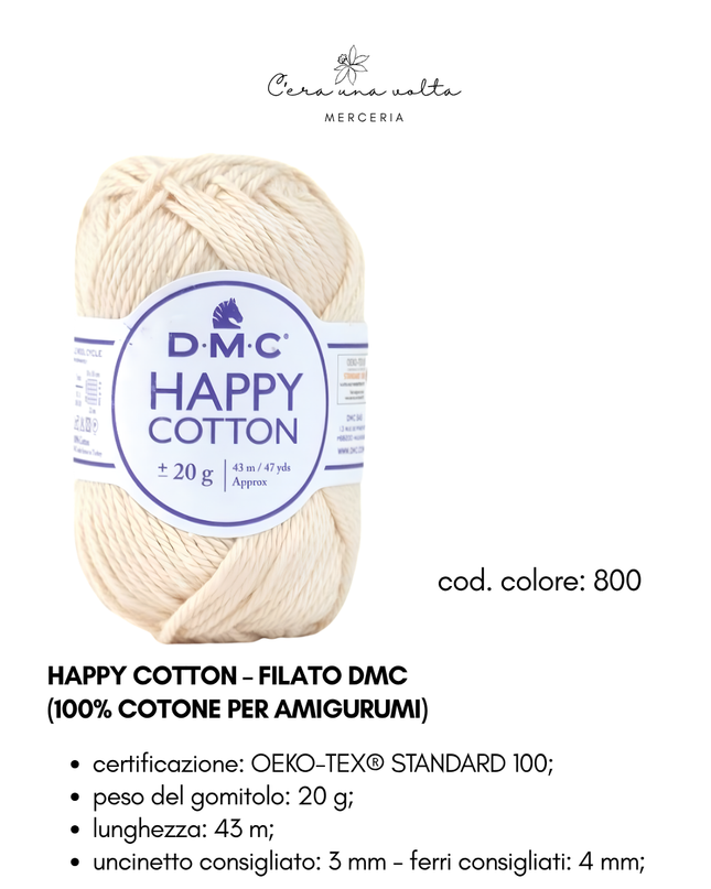 DMC Happy Cotton – Filato 100% cotone per amigurumi