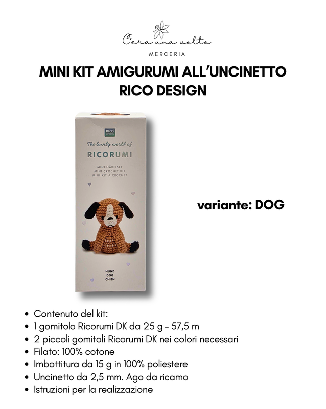 Mini Kit Amigurumi all’Uncinetto – Rico Design