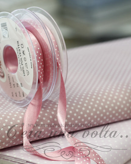 Nastro a pois rosa