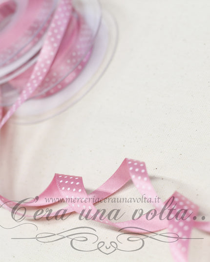 Nastro a pois rosa