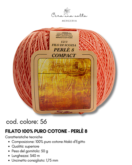 Filato 100% Puro Cotone - Perlè 5 e Perlè 8
