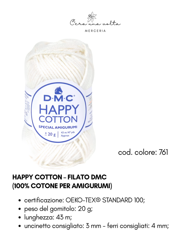 DMC Happy Cotton – Filato 100% cotone per amigurumi