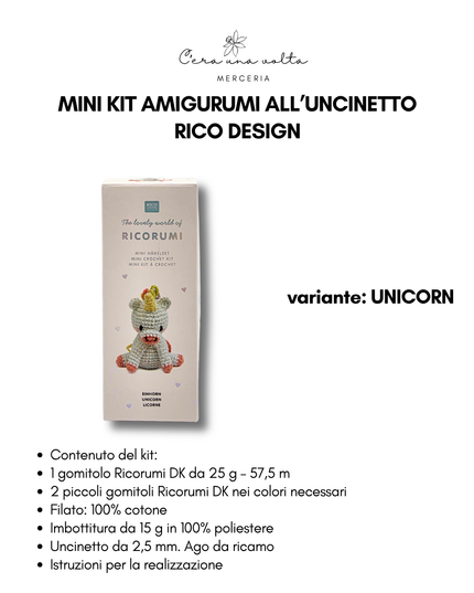 Mini Kit Amigurumi all’Uncinetto – Rico Design