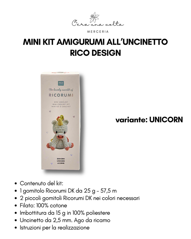 Mini Kit Amigurumi all’Uncinetto – Rico Design