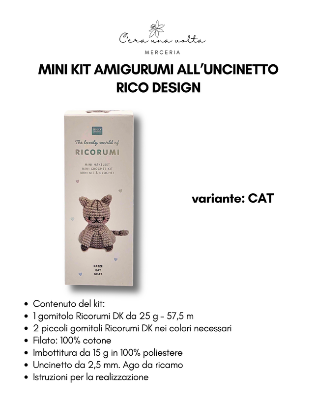 Mini Kit Amigurumi all’Uncinetto – Rico Design