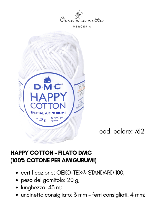 DMC Happy Cotton – Filato 100% cotone per amigurumi