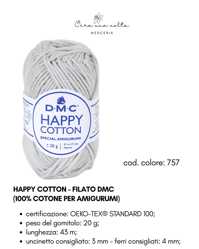 DMC Happy Cotton – Filato 100% cotone per amigurumi