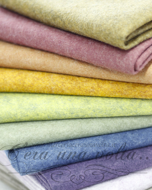 Set 16  fogli pannolenci mélange