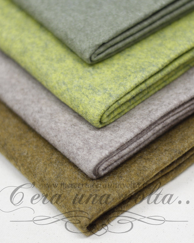 Set 16  fogli pannolenci mélange