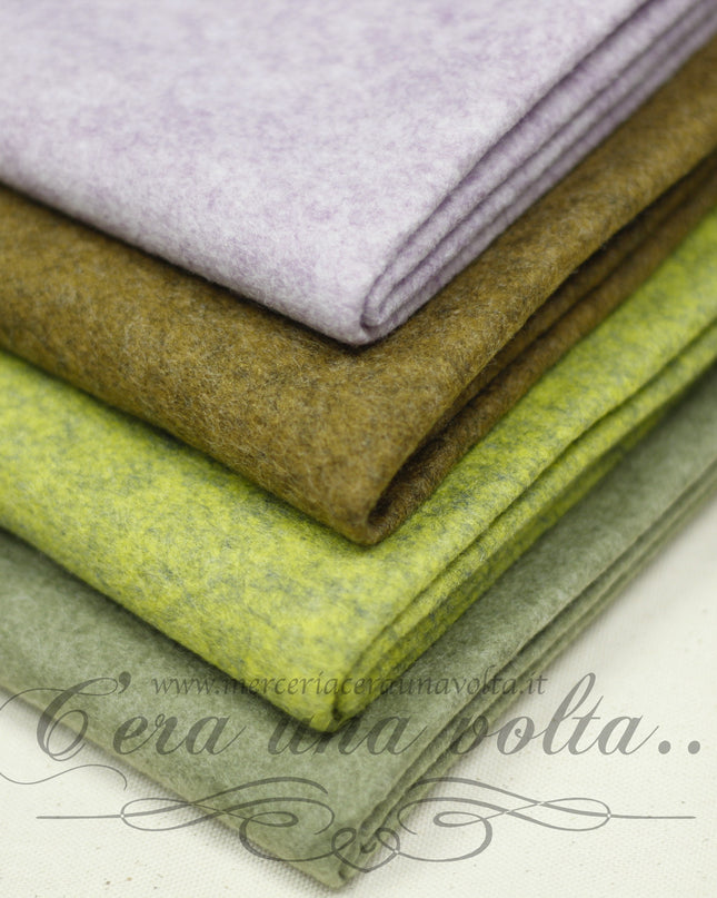 Set 16  fogli pannolenci mélange