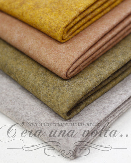 Set 16  fogli pannolenci mélange