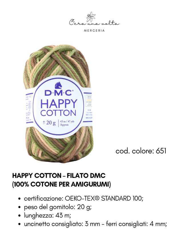 DMC Happy Cotton – Filato 100% cotone per amigurumi