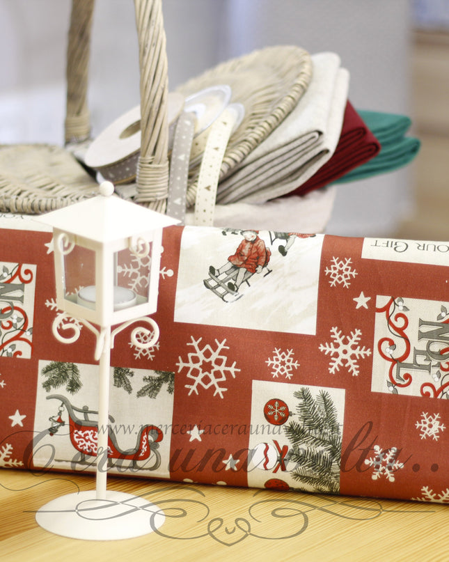 Tessuto Natale Vintage