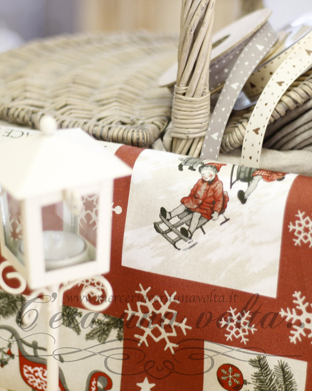 Tessuto Natale Vintage