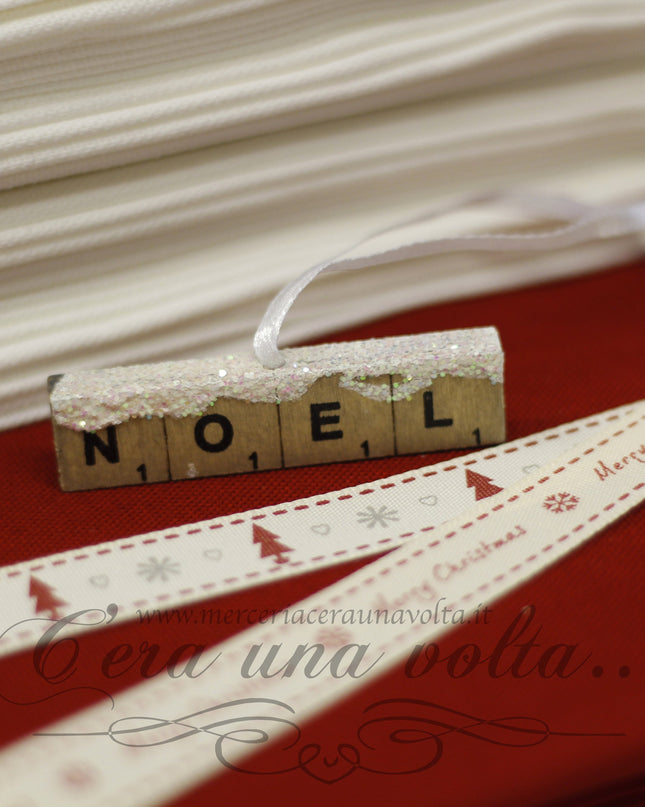 Targhetta in legno Noel