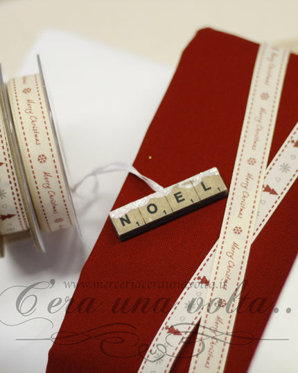 Targhetta in legno Noel