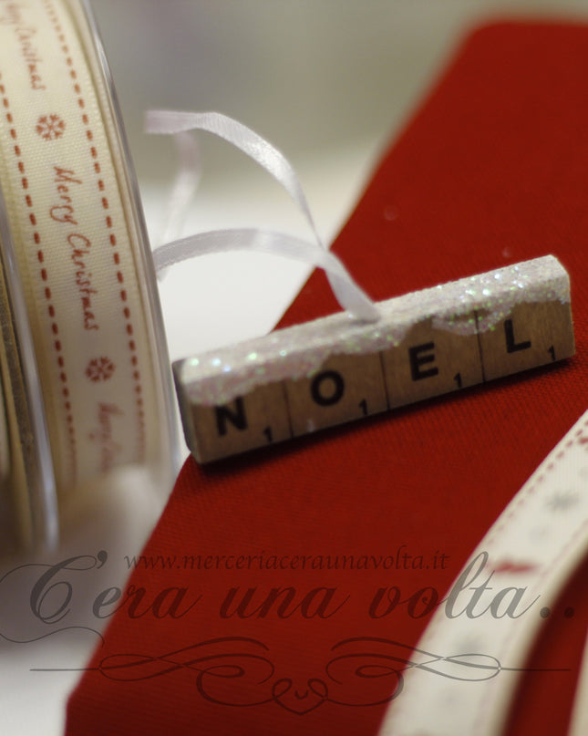 Targhetta in legno Noel