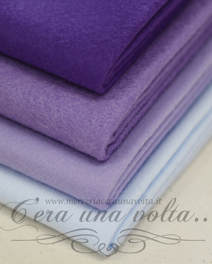 Set 16  fogli pannolenci Tinta unita