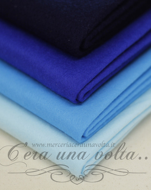 Set 16  fogli pannolenci Tinta unita