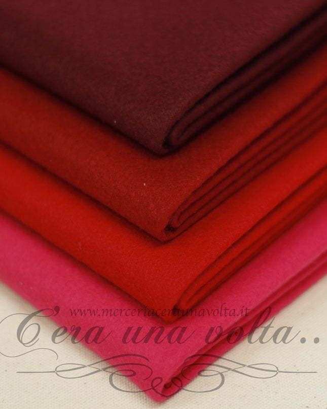 Set 16  fogli pannolenci Tinta unita