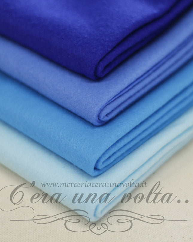 Set 16  fogli pannolenci Tinta unita