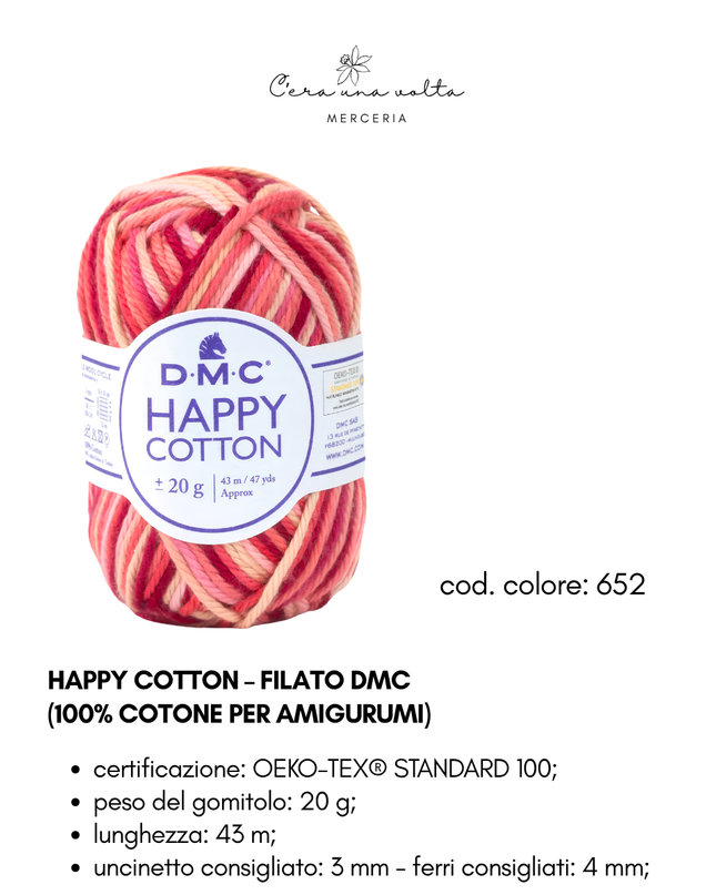 DMC Happy Cotton – Filato 100% cotone per amigurumi