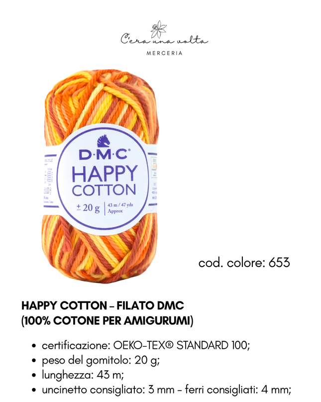 DMC Happy Cotton – Filato 100% cotone per amigurumi