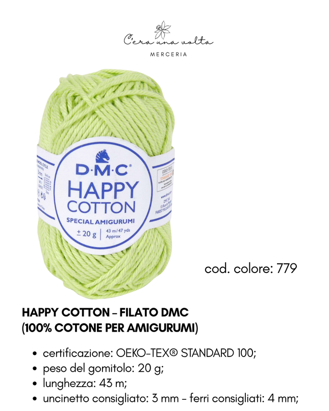 DMC Happy Cotton – Filato 100% cotone per amigurumi