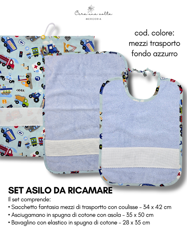 Set asilo fantasia da ricamo