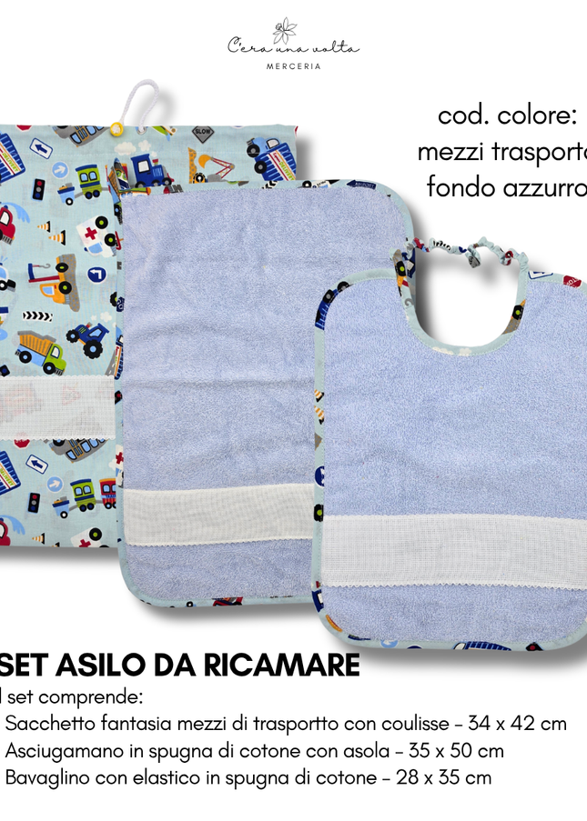 Set asilo fantasia da ricamo