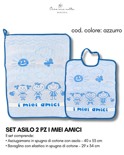 Set asilo 2 pz I miei amici