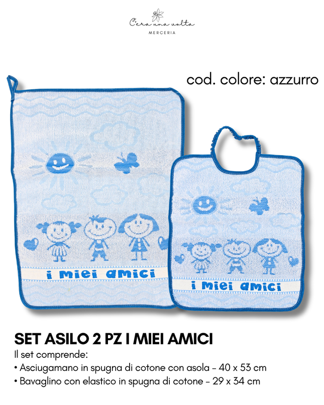 Set asilo 2 pz I miei amici