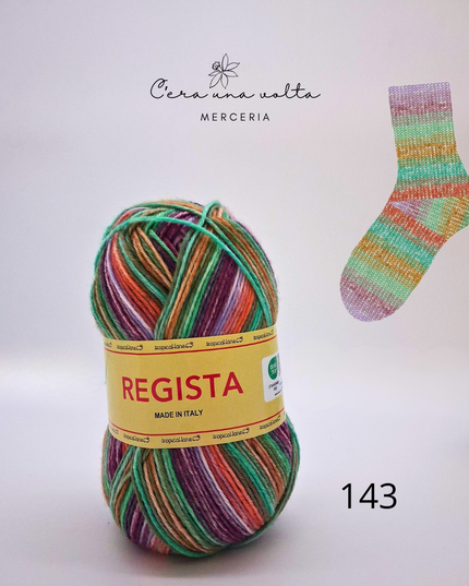 Lana REGISTA filato calze 6 capi