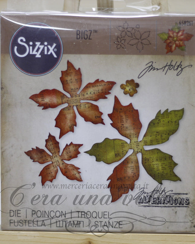 Fustella Bigz Die Tattered Poinsettia By Tim Holtz SX 658261