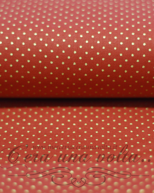 Tessuto a Pois dorati