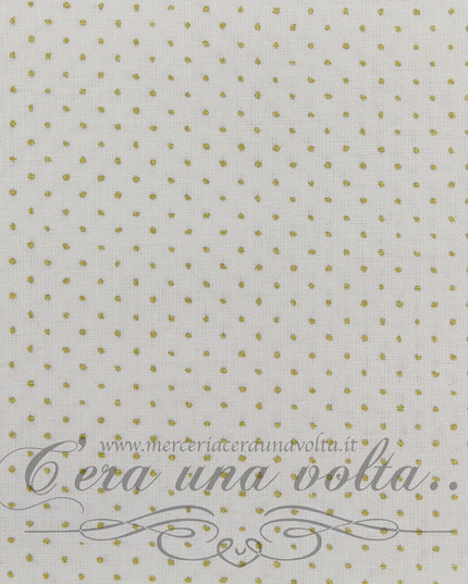 Tessuto a Pois dorati